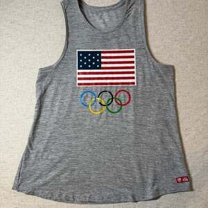Team USA Olympics Shirt Womens Large Gray Heather Tank Top ...